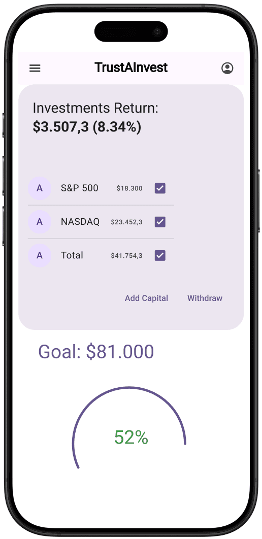 TrustAInvest App Screenshots